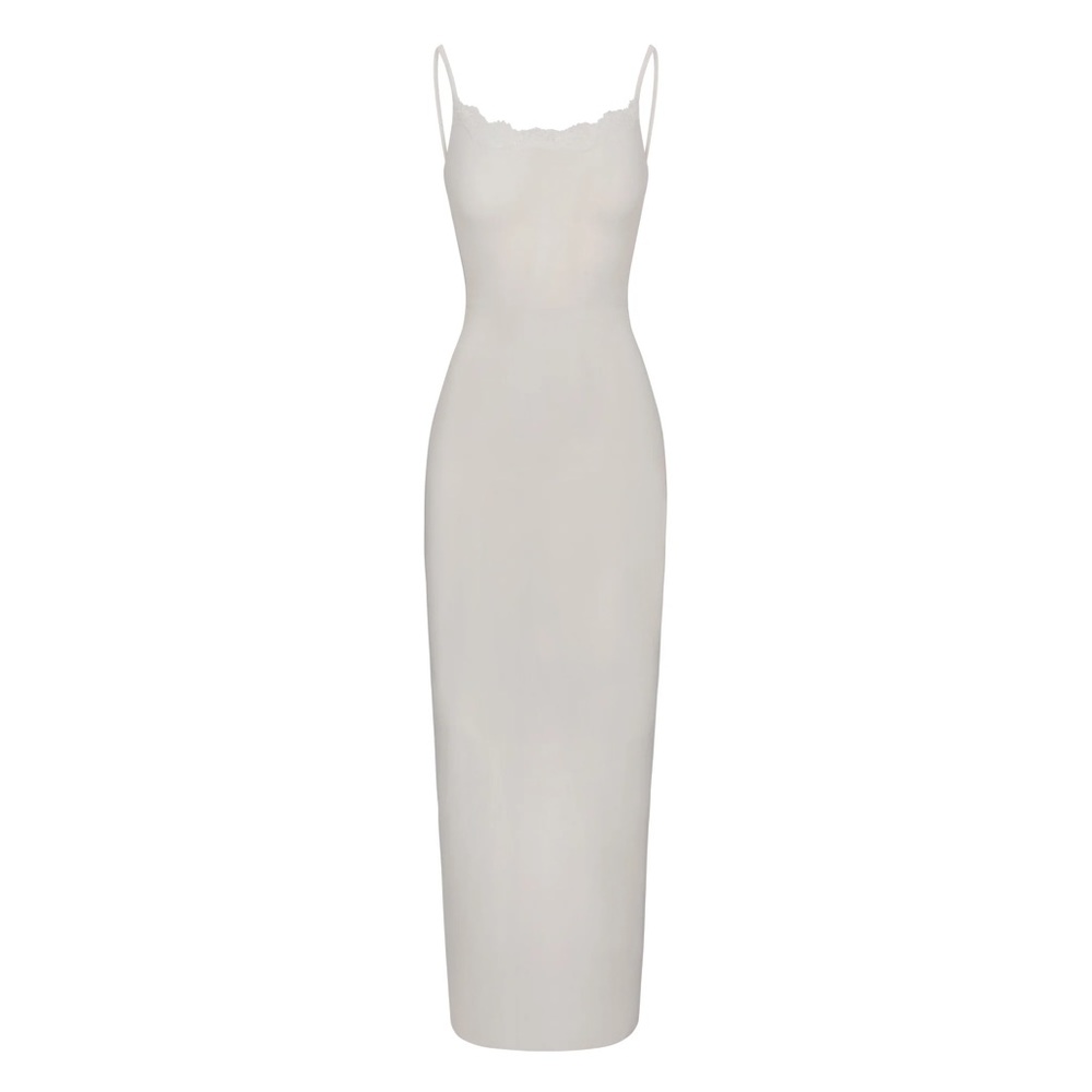 SKIMS bridal mesh silk long dress